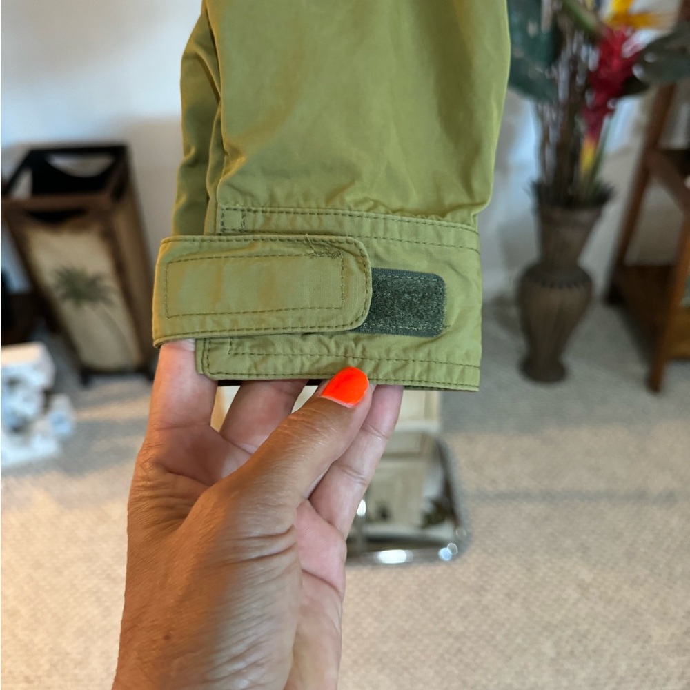Eddie Bauer Genuine Mountain Parka XS Khaki Green Trekker Trench Hoodie $129 - Picture 3 of 10